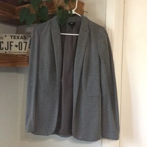 Gray Cotton Blazer